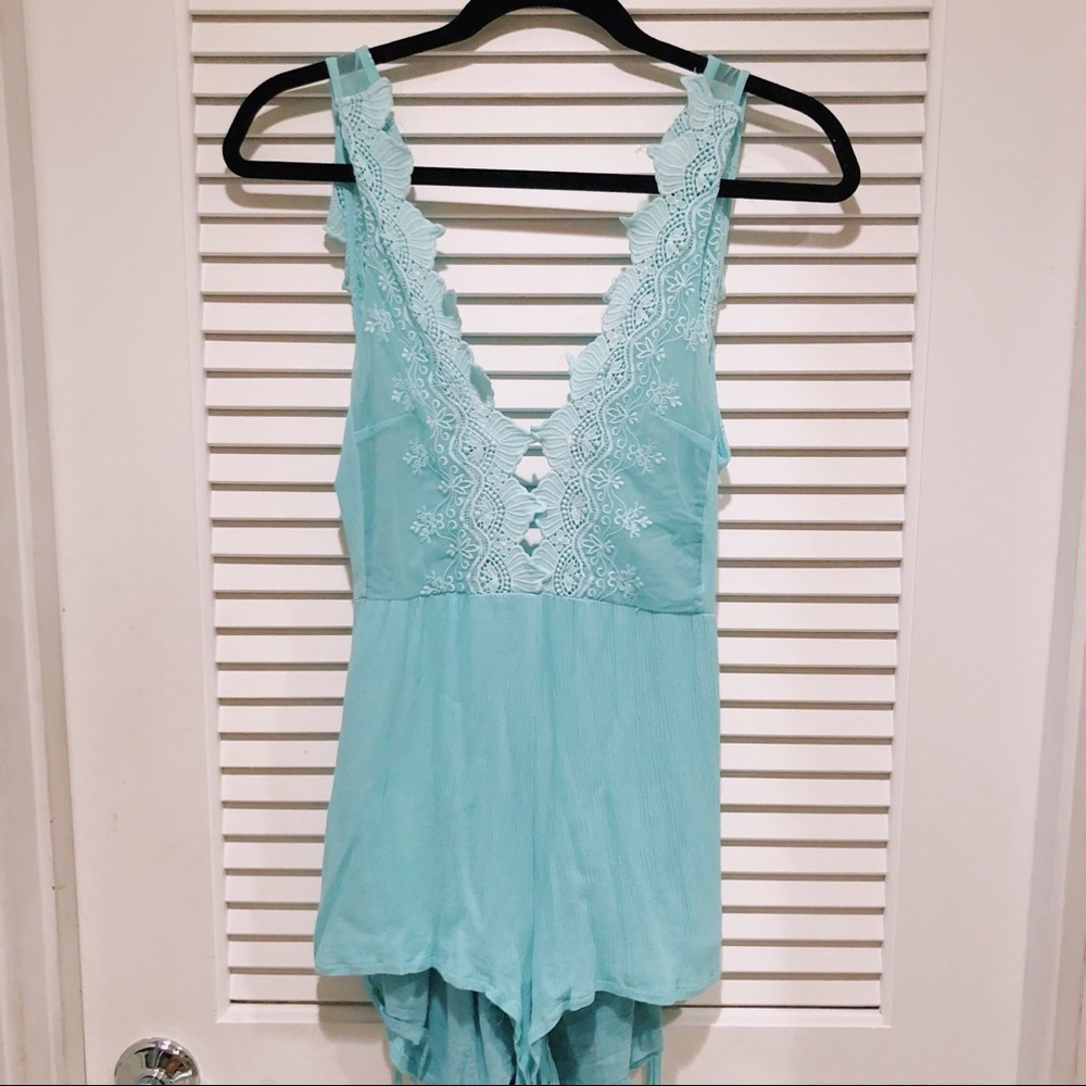 💙SOLD💙 Mahina Open Back Romper